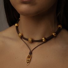Load image into Gallery viewer, Striped Bead Gold
