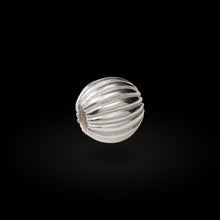 Load image into Gallery viewer, Striped Bead Silver
